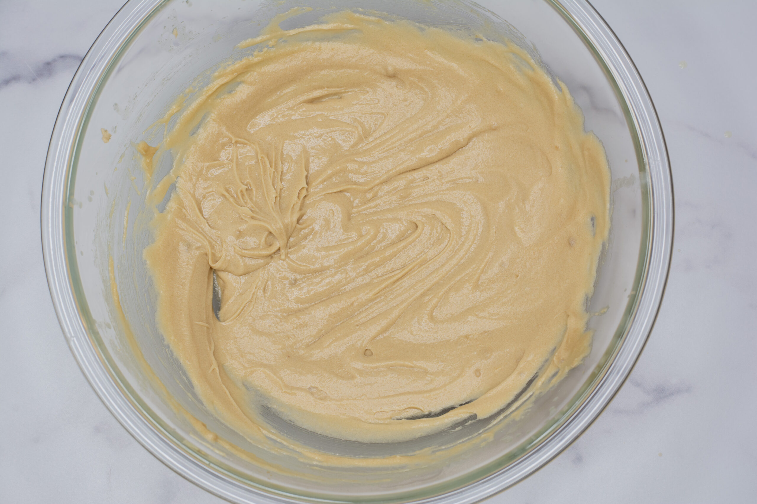 Batter for pumpkin chocolate chip bread.