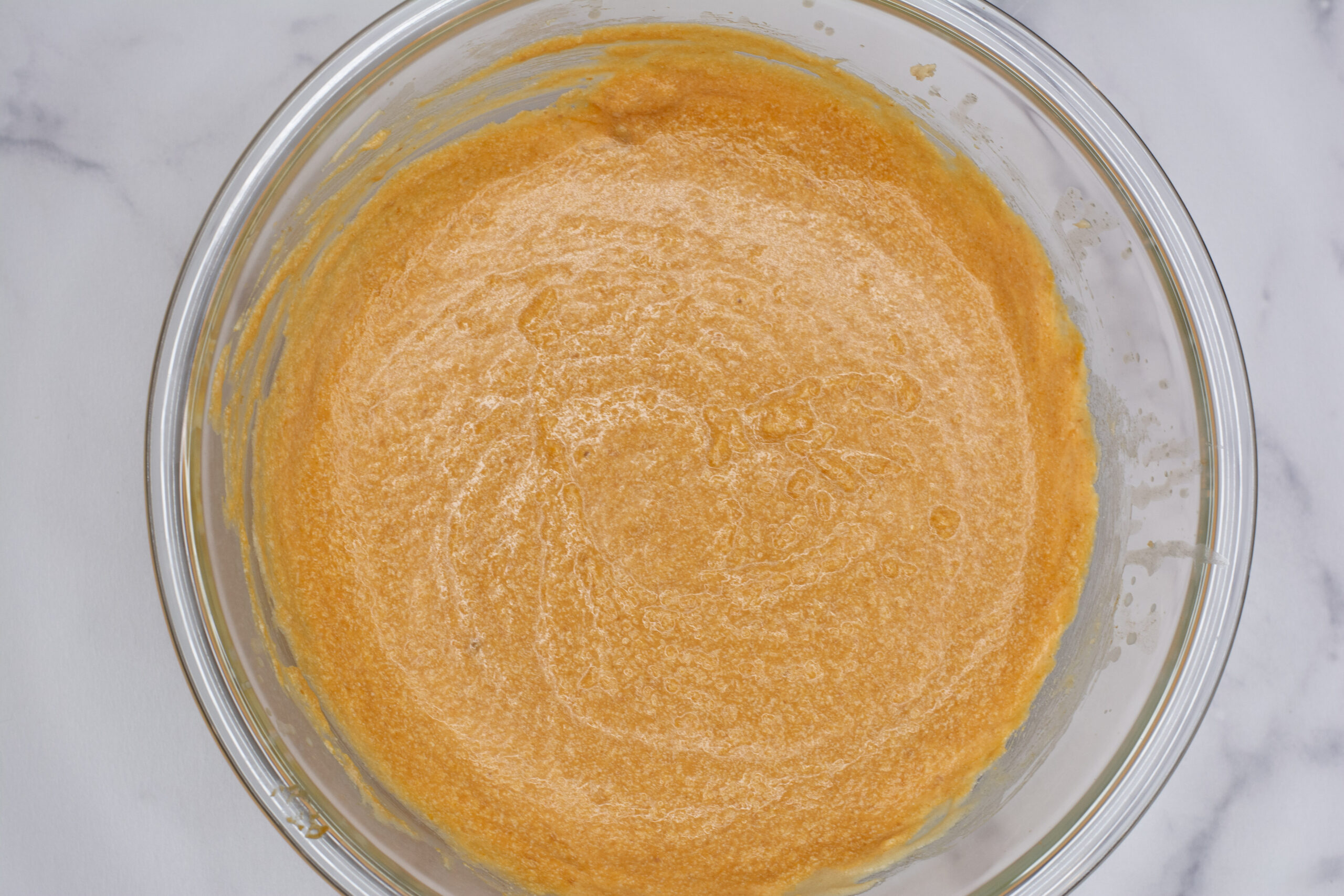 Pumpkin bread batter.