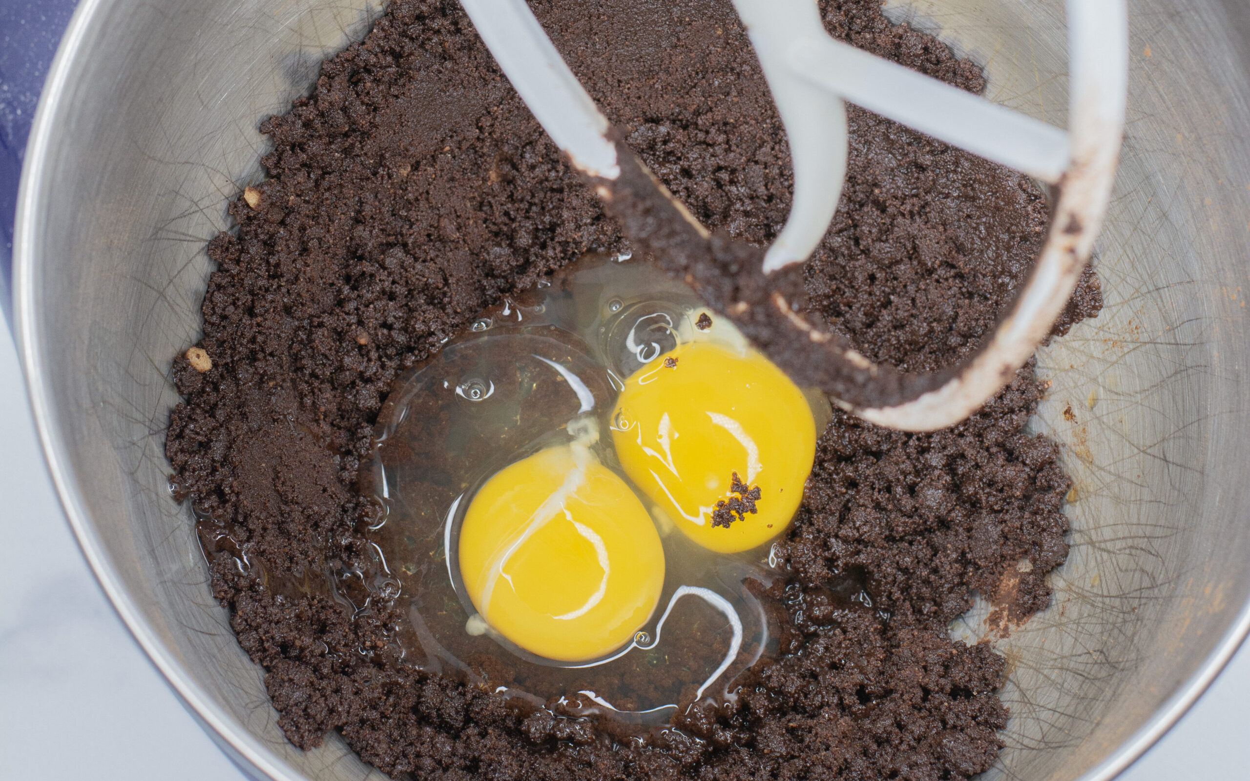 Eggs in an ingredient bowl.