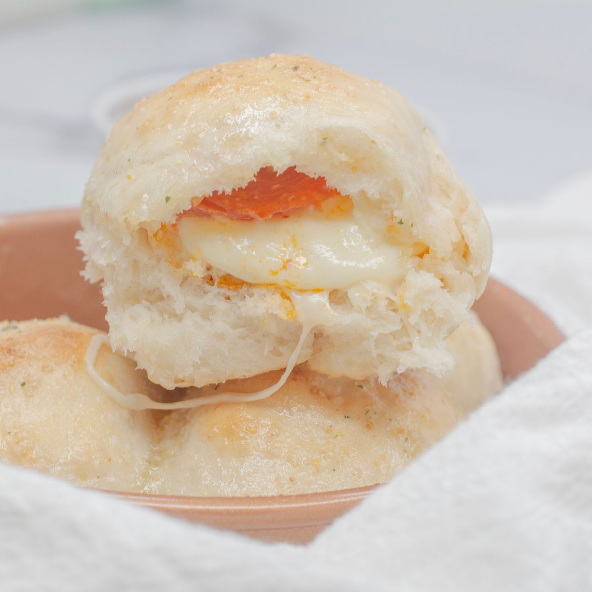 Pepperoni & Cheesy Garlic Bites