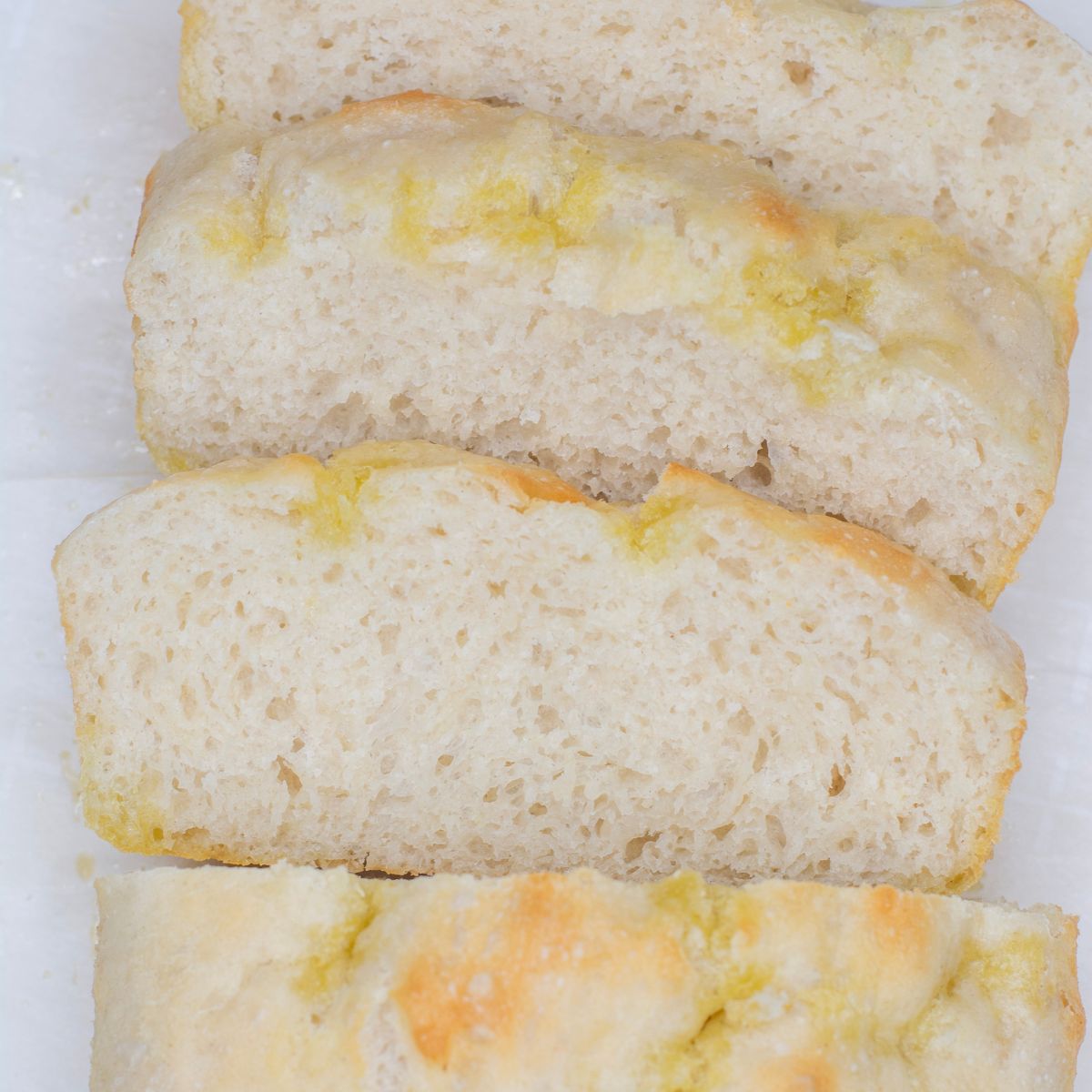 Focaccia Sliced