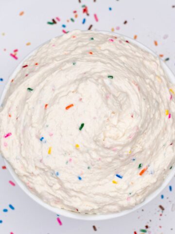 Funfetti Dip in a bowl