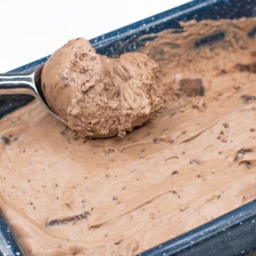 brownie batter ice cream scoop