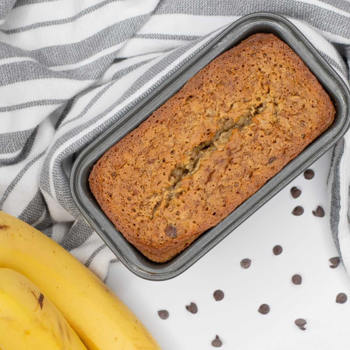 Small-batch banana bread loaf