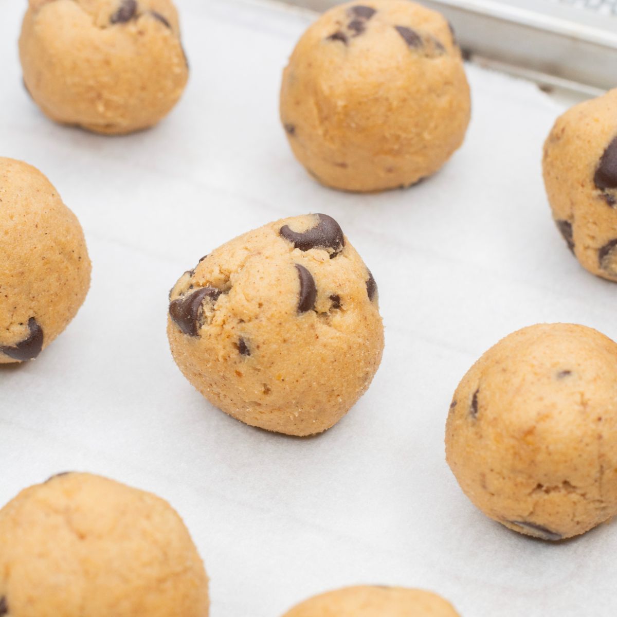 Pumpkin cookie dough balls.