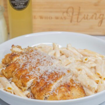 Breaded Chicken & Lemon Pasta