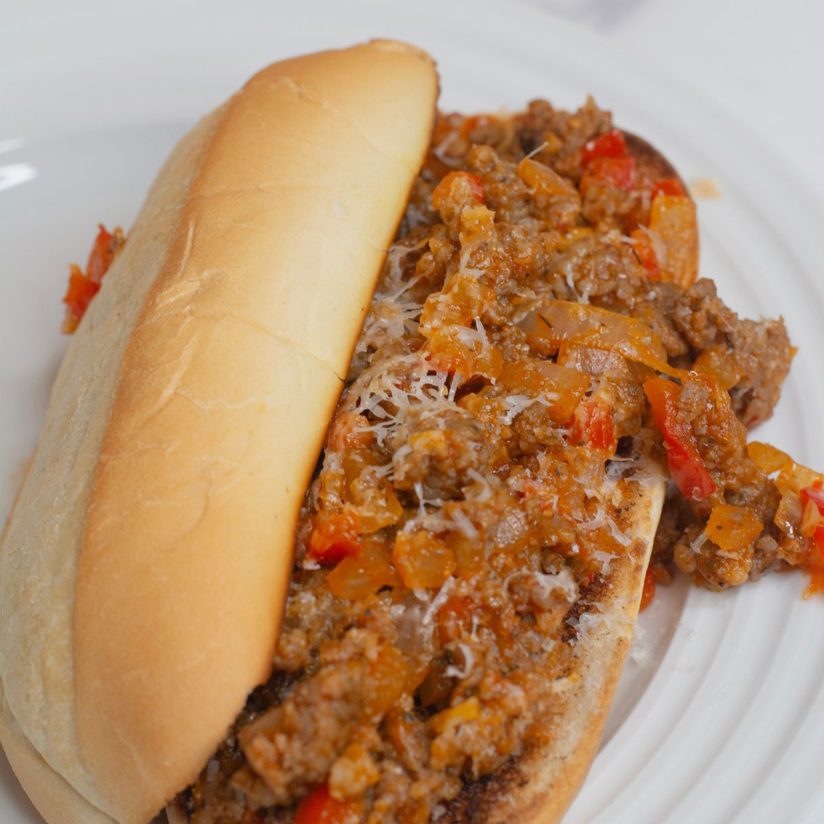 Sausage pepper sandwich