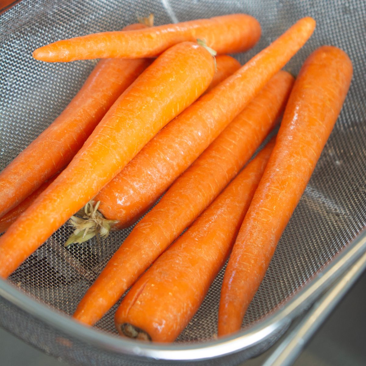washed carrots