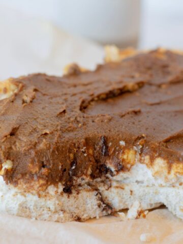 High Protein Cloud Bread with frosting.