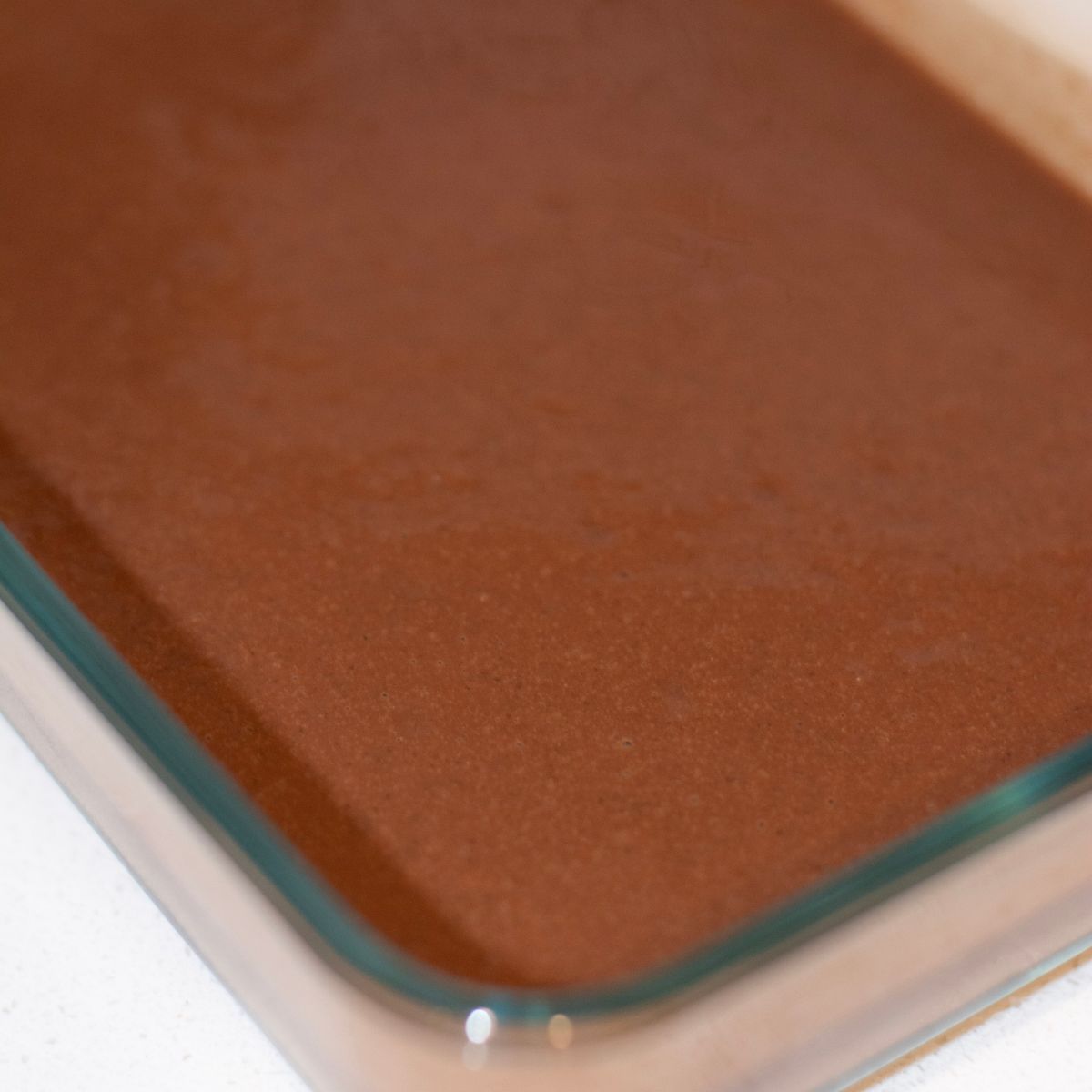 Super close up zoomed in shot of the protein pudding.